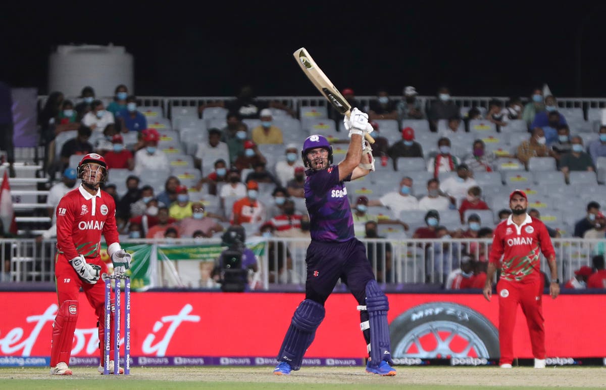 Scotland reach T20 World Cup Super 12 with historic win over Oman Scotland reach T20 World Cup Super 12 with historic win over Oman