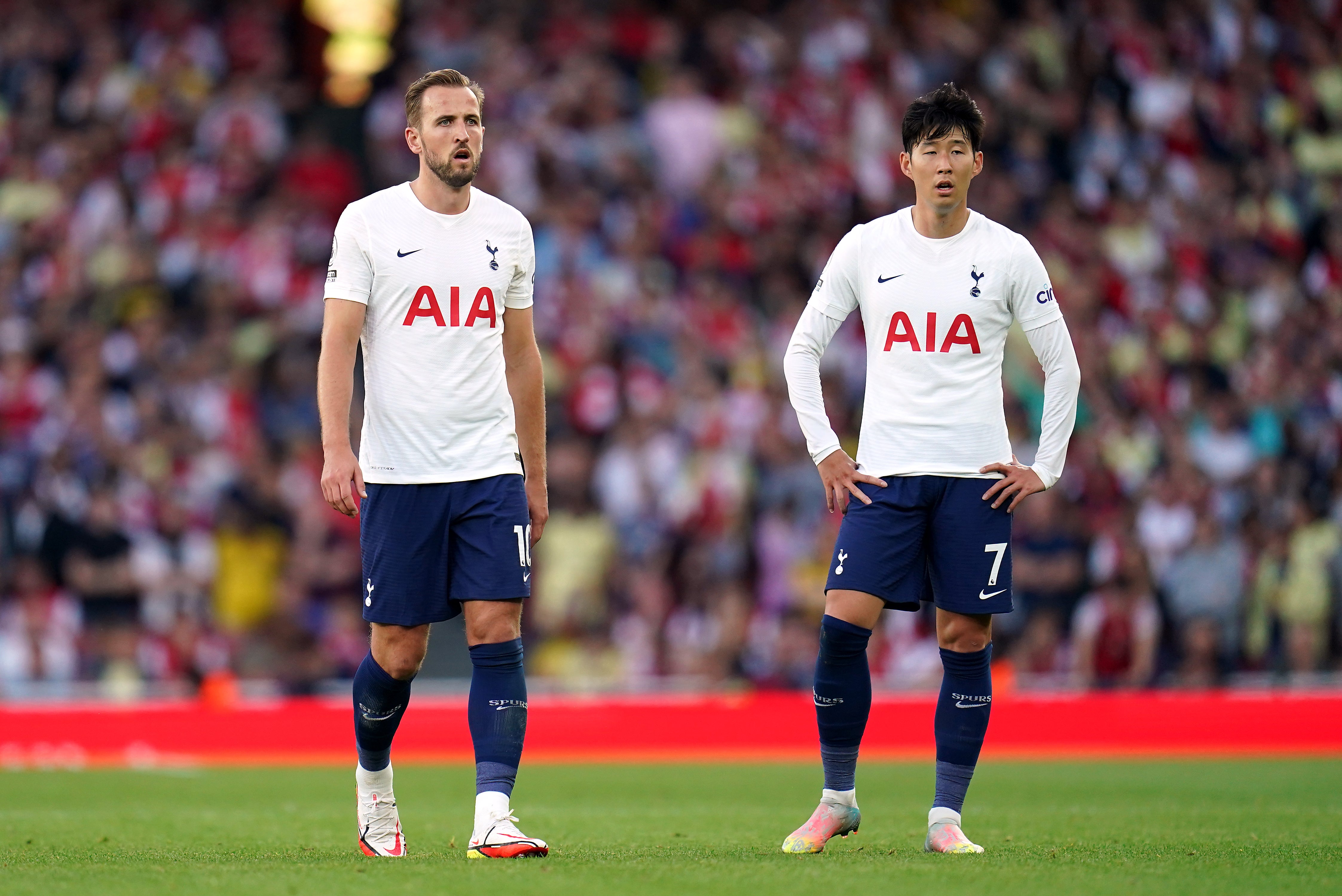 Harry Kane (left) and Son Heung-min were among those left behind by Tottenham (Nick Potts/PA)