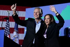 Harris campaigns in Virginia, calls governor's race 'tight'