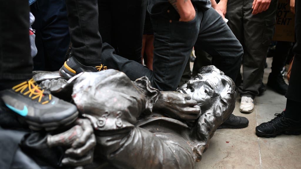 Statues of slavers such as Edward Colston have been torn down amid a reckoning over Britain’s history