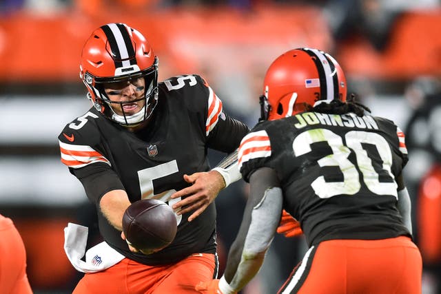 Cleveland Browns quarterback Case Keenum (David Richard/AP)