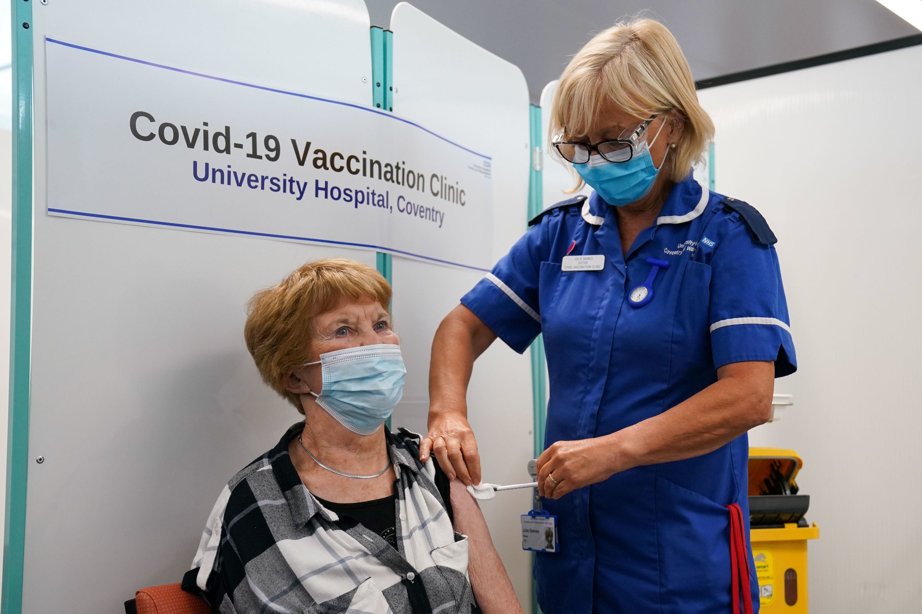 Margaret Keenan, the first person to receive the Covid vaccine last year, receives her booster in September