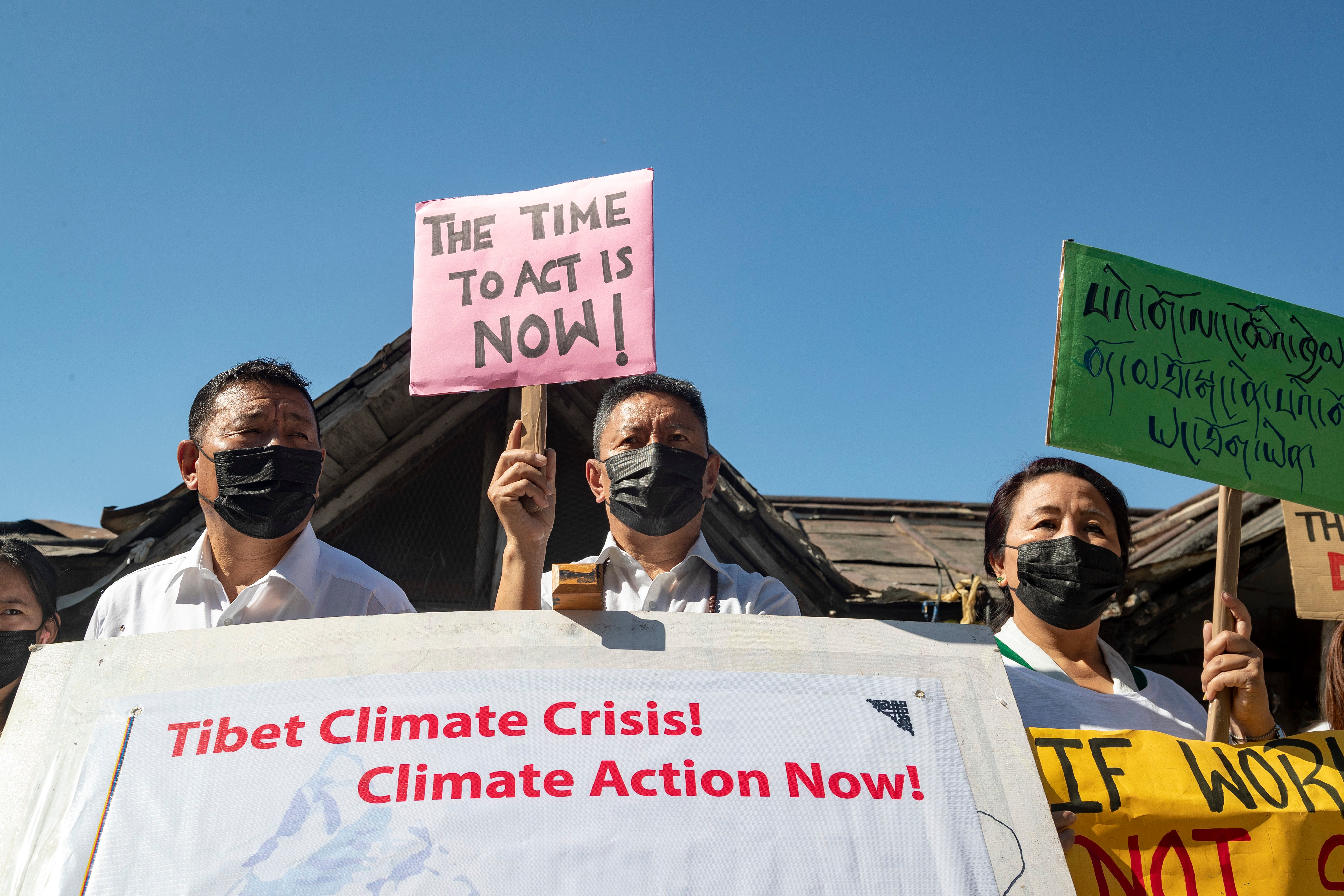 India Tibet Climate Protest