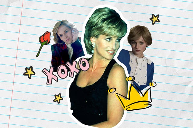 <p>Meme queen: Princess Diana in 1995, and Kristen Stewart (left) in ‘Spencer’ and Emma Corrin (right) in ‘The Crown’</p>