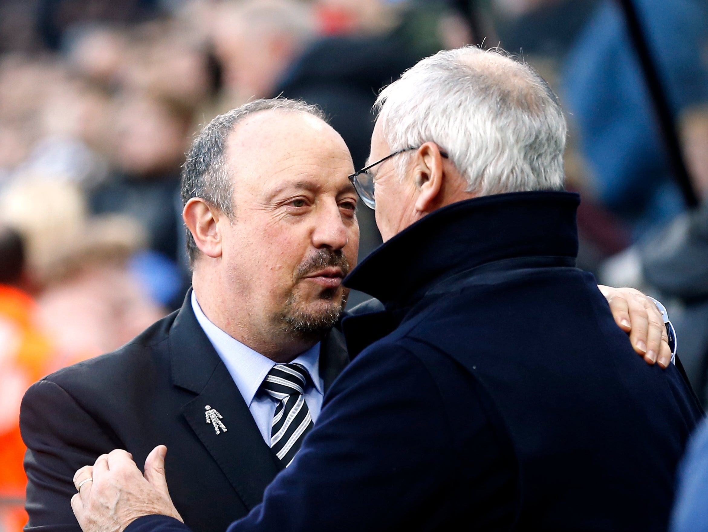 Rafael Benitez (left) and Claudio Ranieri are good friends