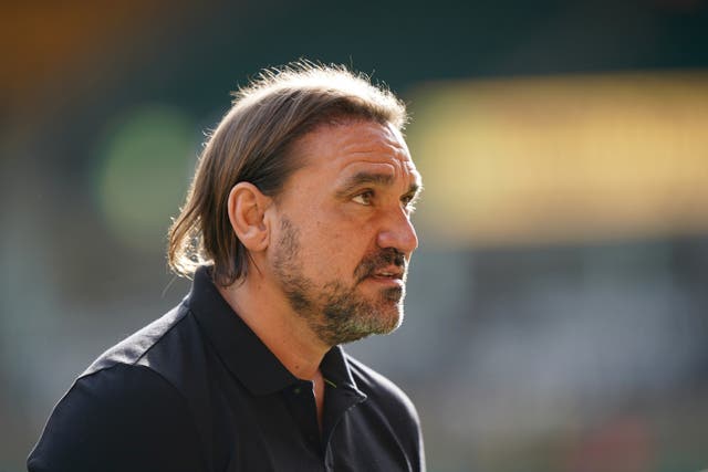 Daniel Farke’s side prop up the Premier League table, but now have two points on the board (Joe Giddens/PA)