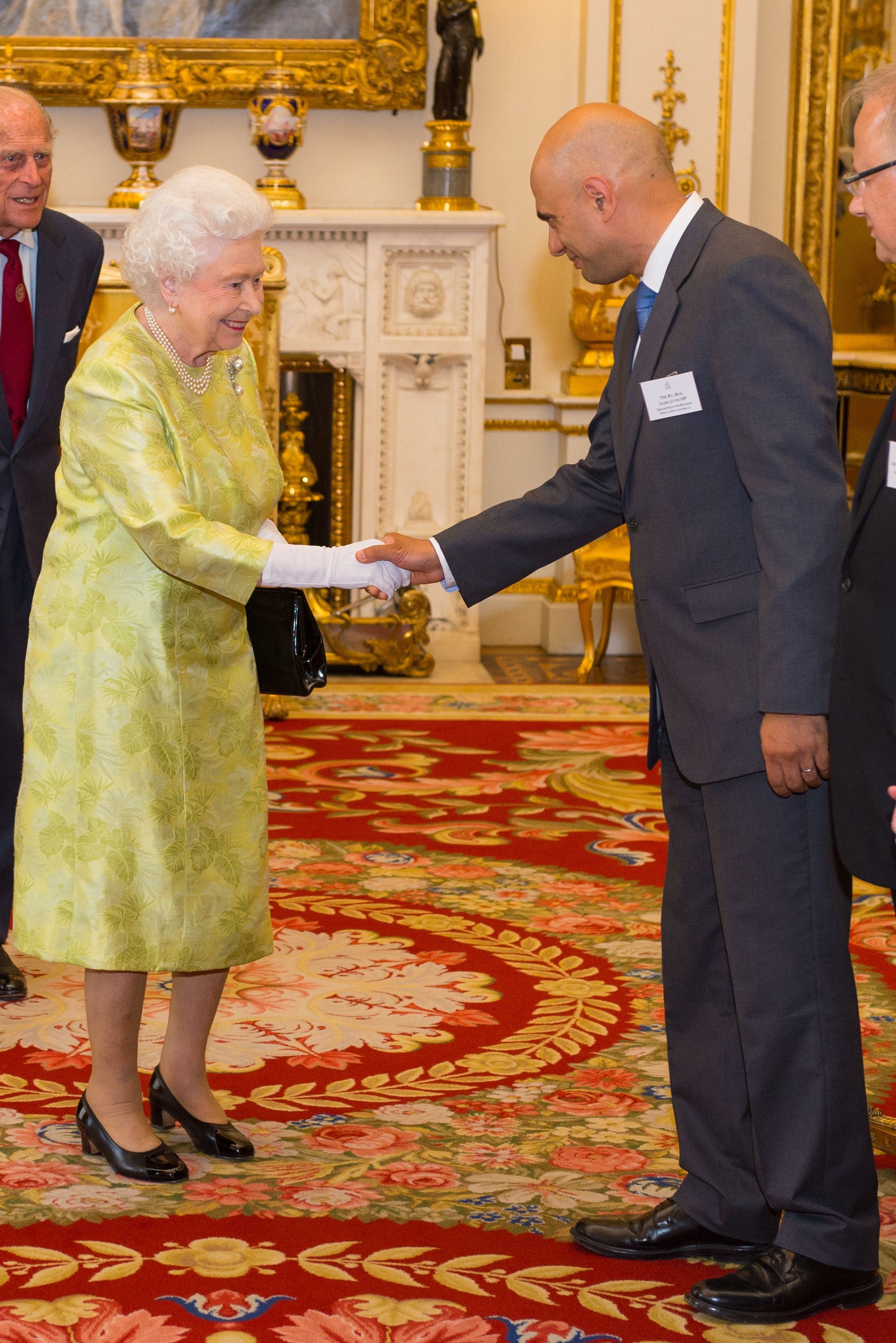 Meeting the Queen at Buckingham Palace in 2015