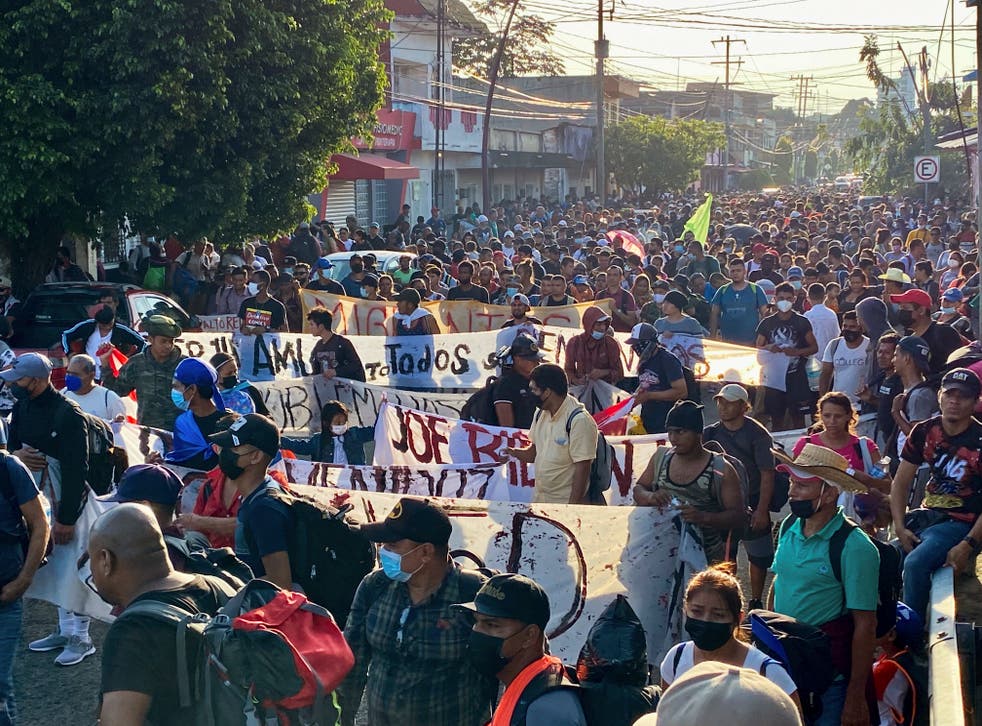 MÉXICO-MARCHA MIGRANTE