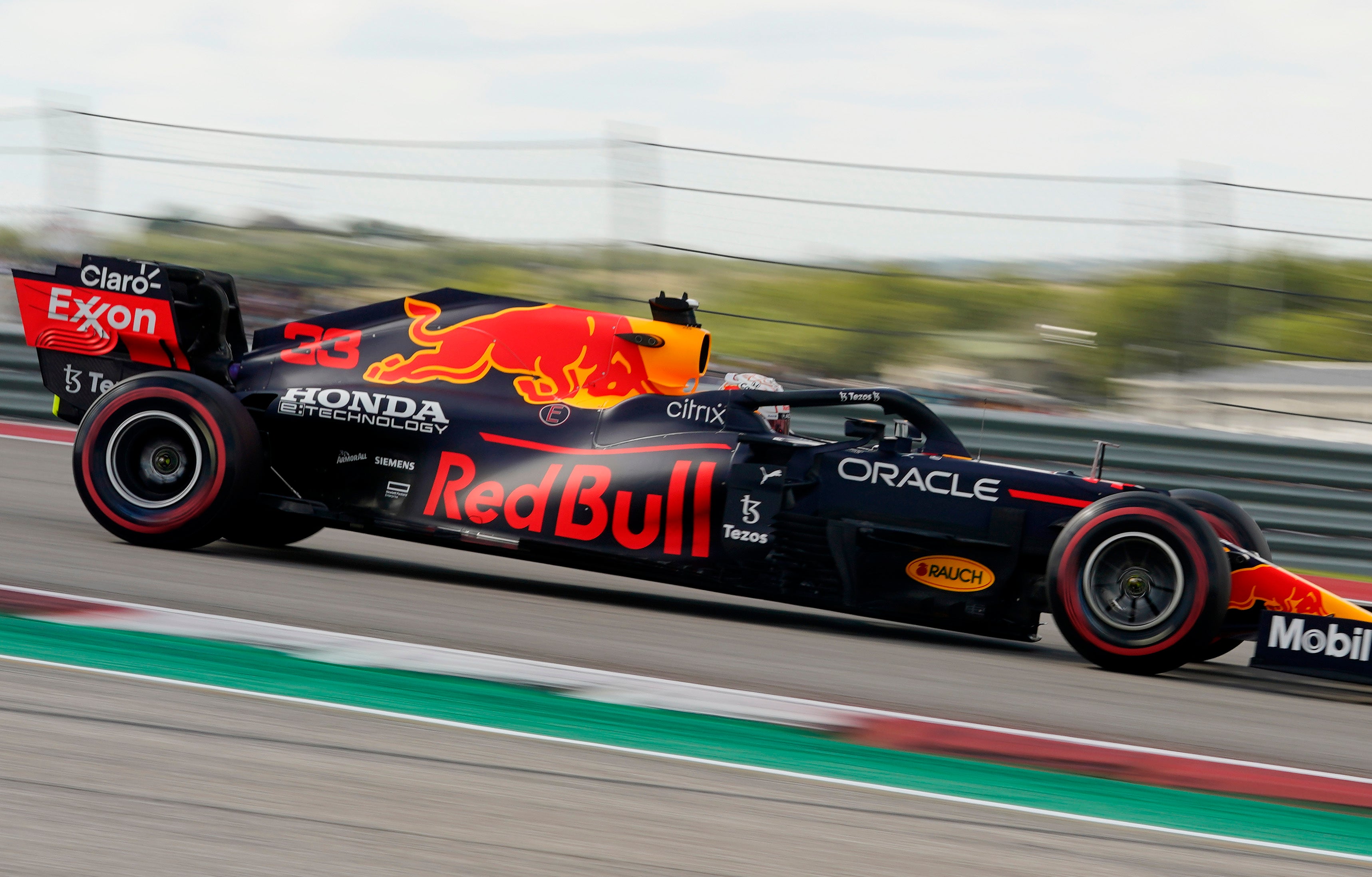 Max Verstappen will start the United States Grand Prix from pole position (Eric Gay/AP)