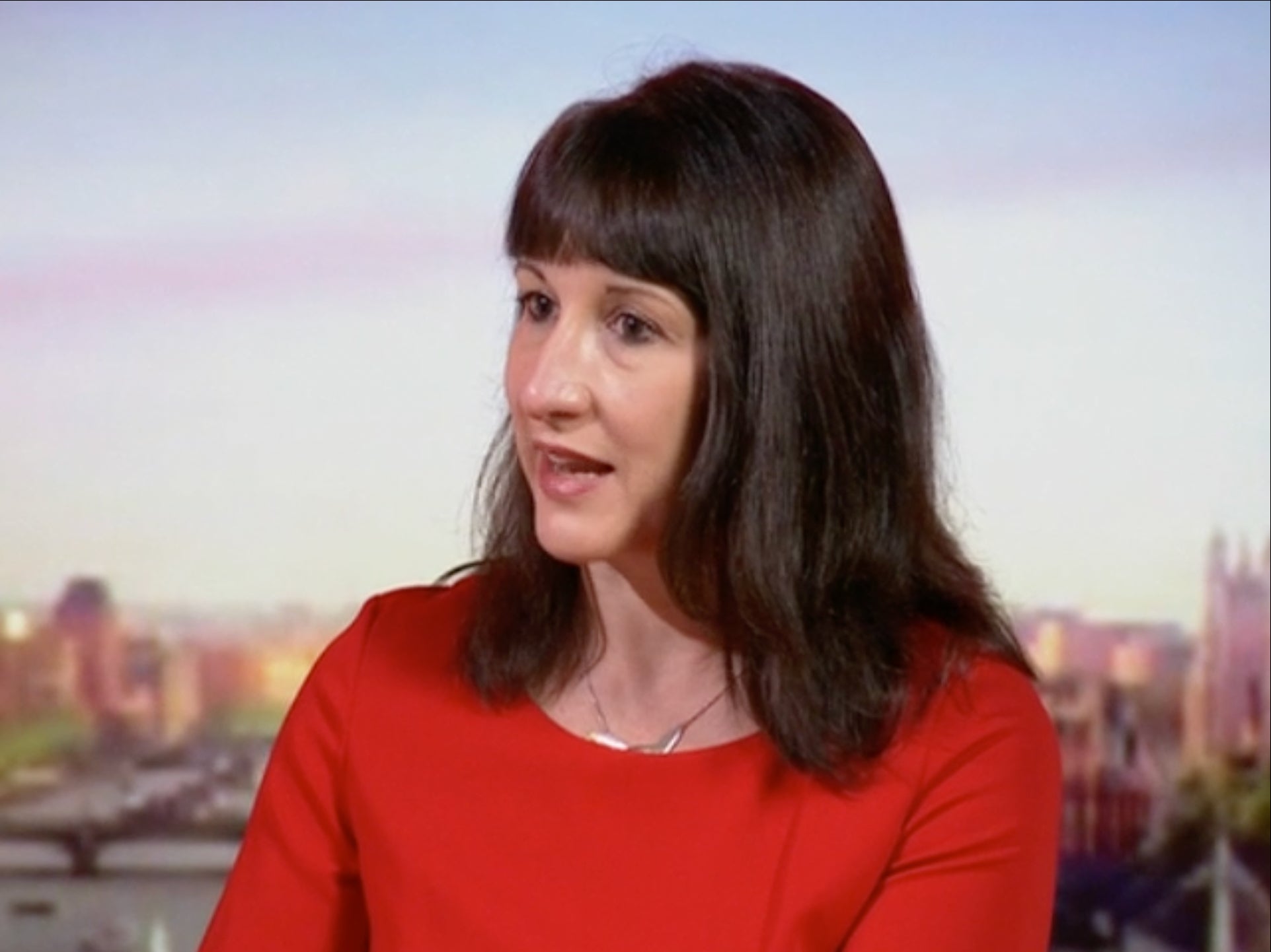Rachel Reeves, the shadow chancellor, on the Andrew Marr Show on Sunday