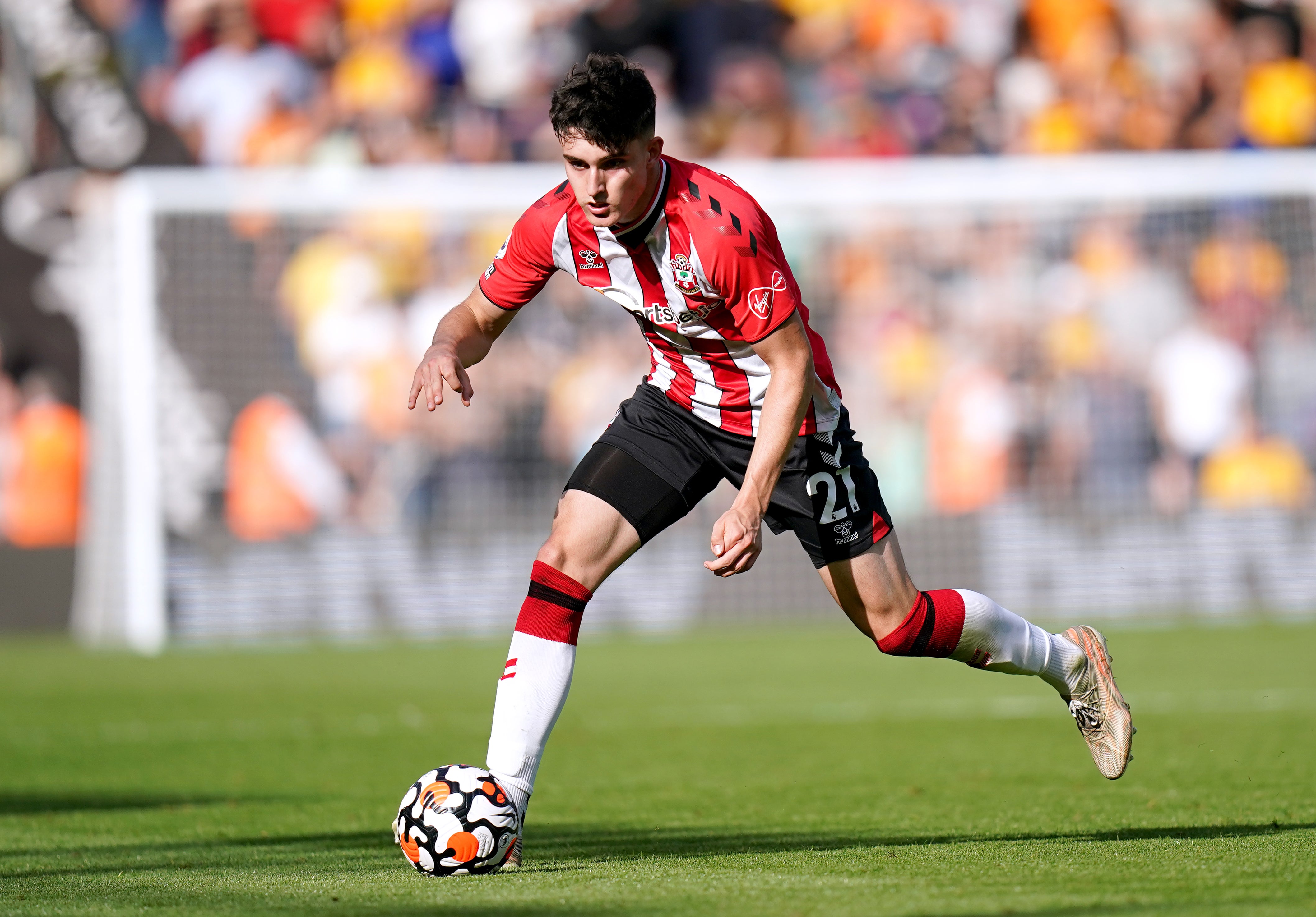 Tino Livramento scored his first senior goal (Adam Davy/PA)