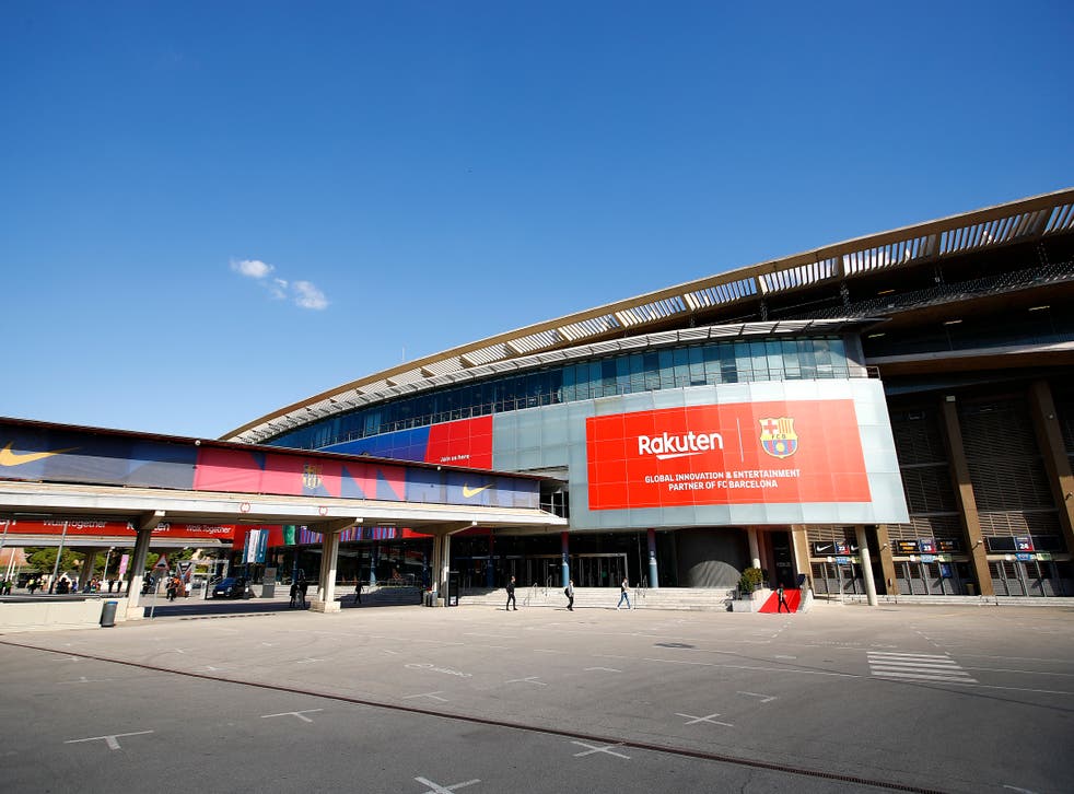 pThe Camp Nou prepares to welcome Real Madrid/p