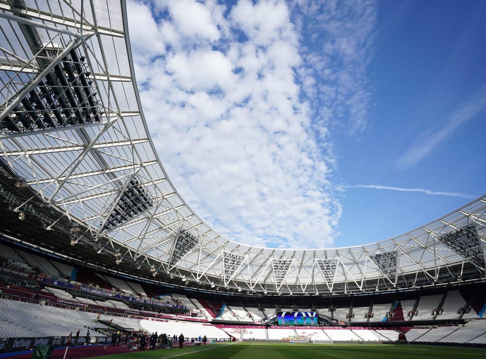 <p>London Stadium readies itself for the visit for Spurs</p>