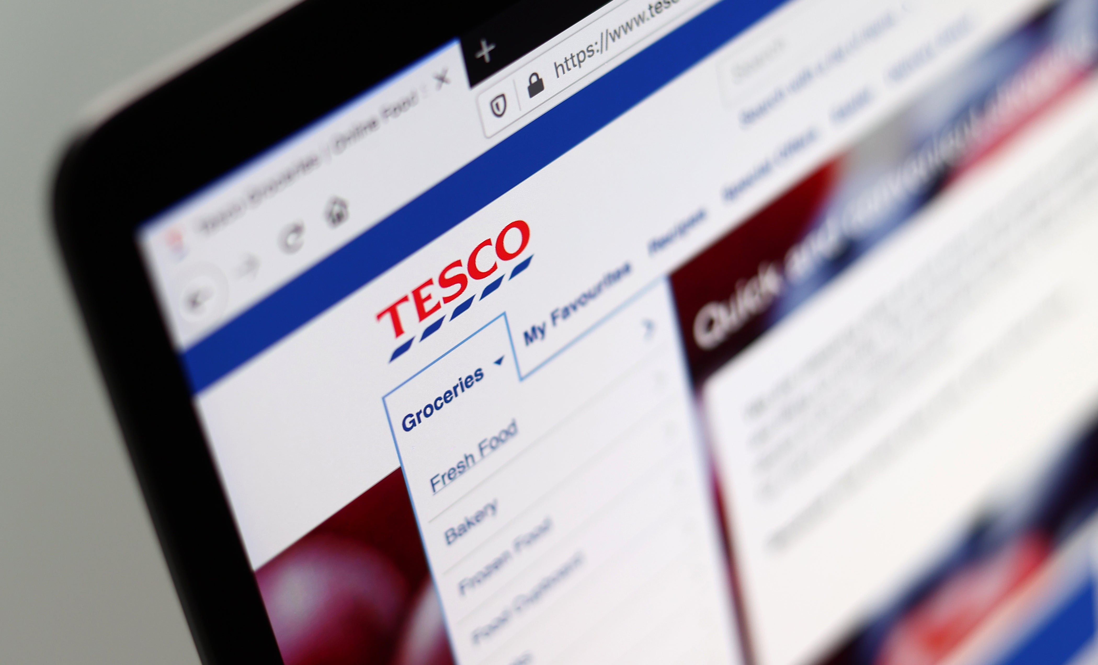 Tesco said an outage on its website and app is due to an attempt to ‘interfere’ with its systems but there is ‘no reason’ to believe customer data has been affected (Tim Goode/PA)