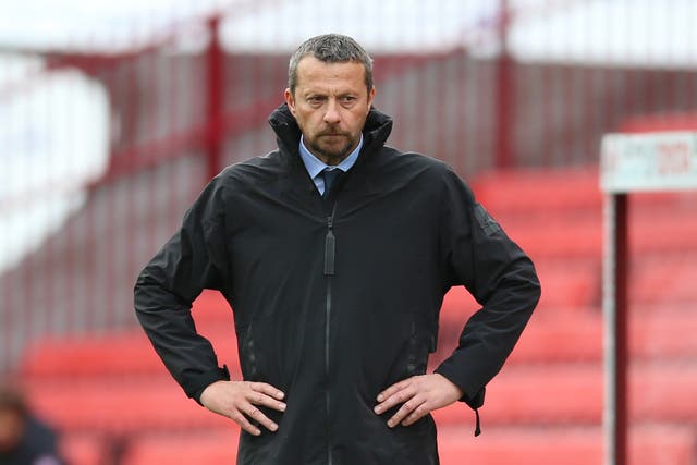 Sheffield United manager Slavisa Jokanovic was unhappy with his side’s late ‘panic’ in the 3-2 win at Barnsley (Nigel French/PA Images).