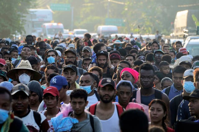 MÉXICO-CARAVANA MIGRANTE