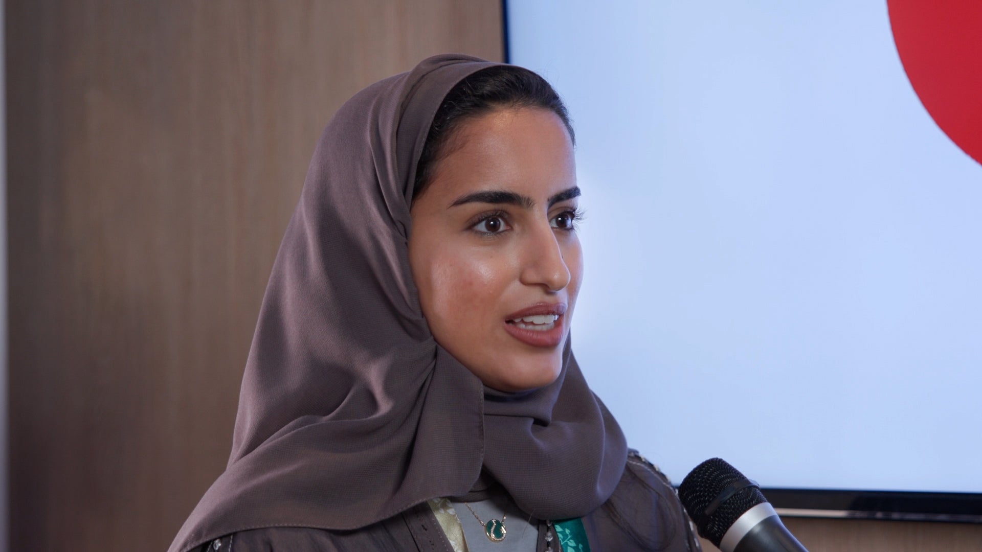 Senior international policy analyst Noura Alissa at Saudi’s Ministry of Energy at the Saudi Green Initiative Forum