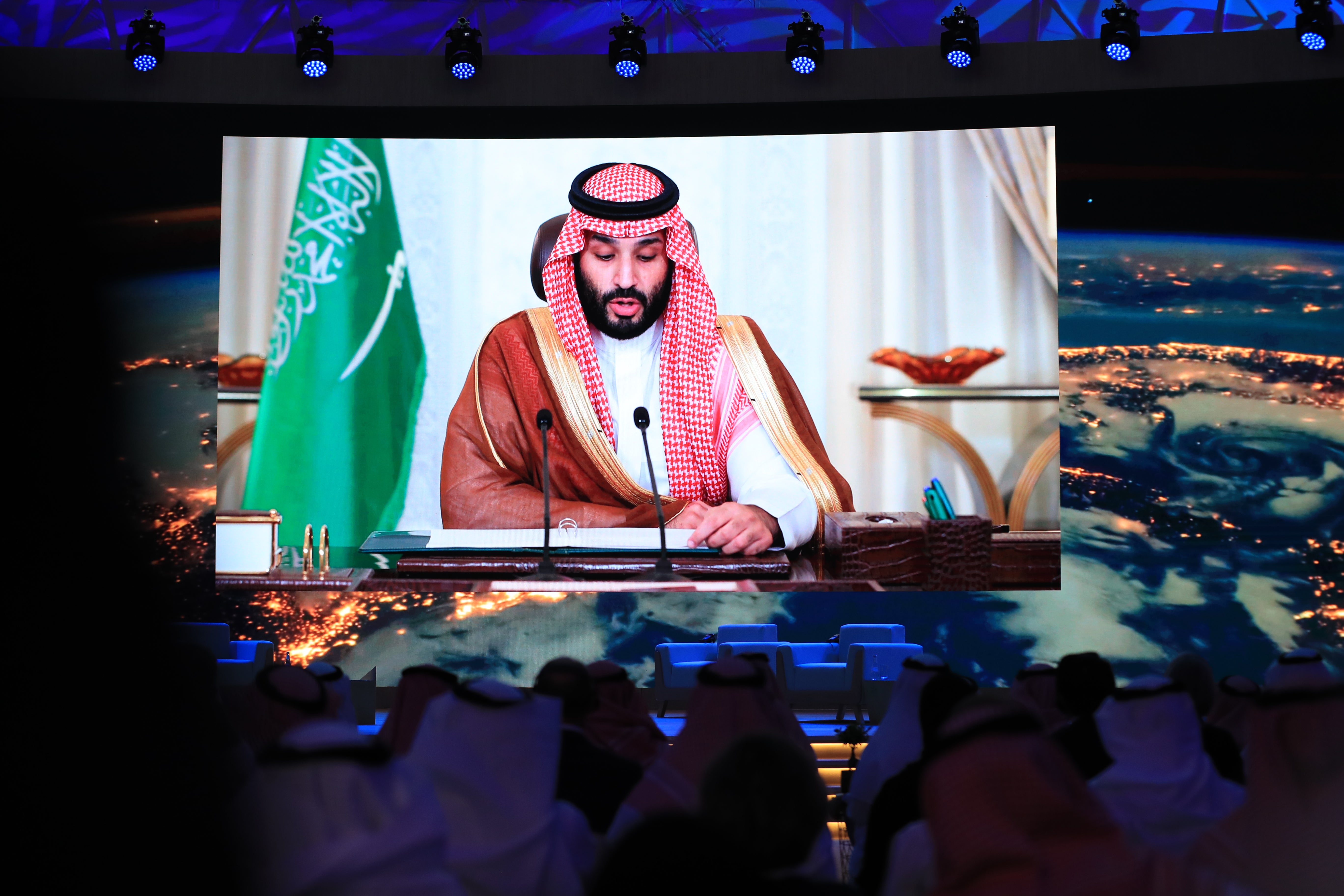 The Crown Prince of Saudi Arabia announces the Kingdom's plan to achieve net zero by 2060