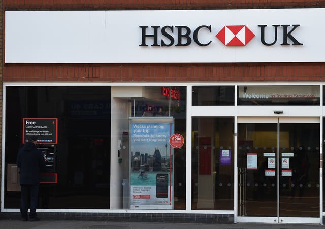 HSBC said profits rose by 76% in its third quarter (Charlotte Ball/PA)