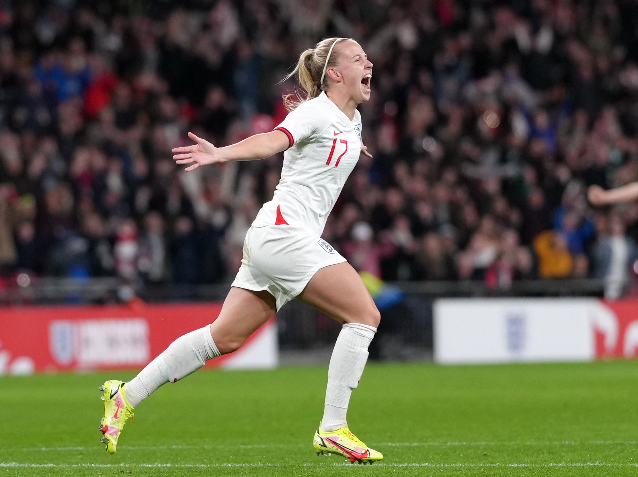 Beth Mead scored a hat-trick off the bench as England beat Northern Ireland last time out (John Walton/PA)