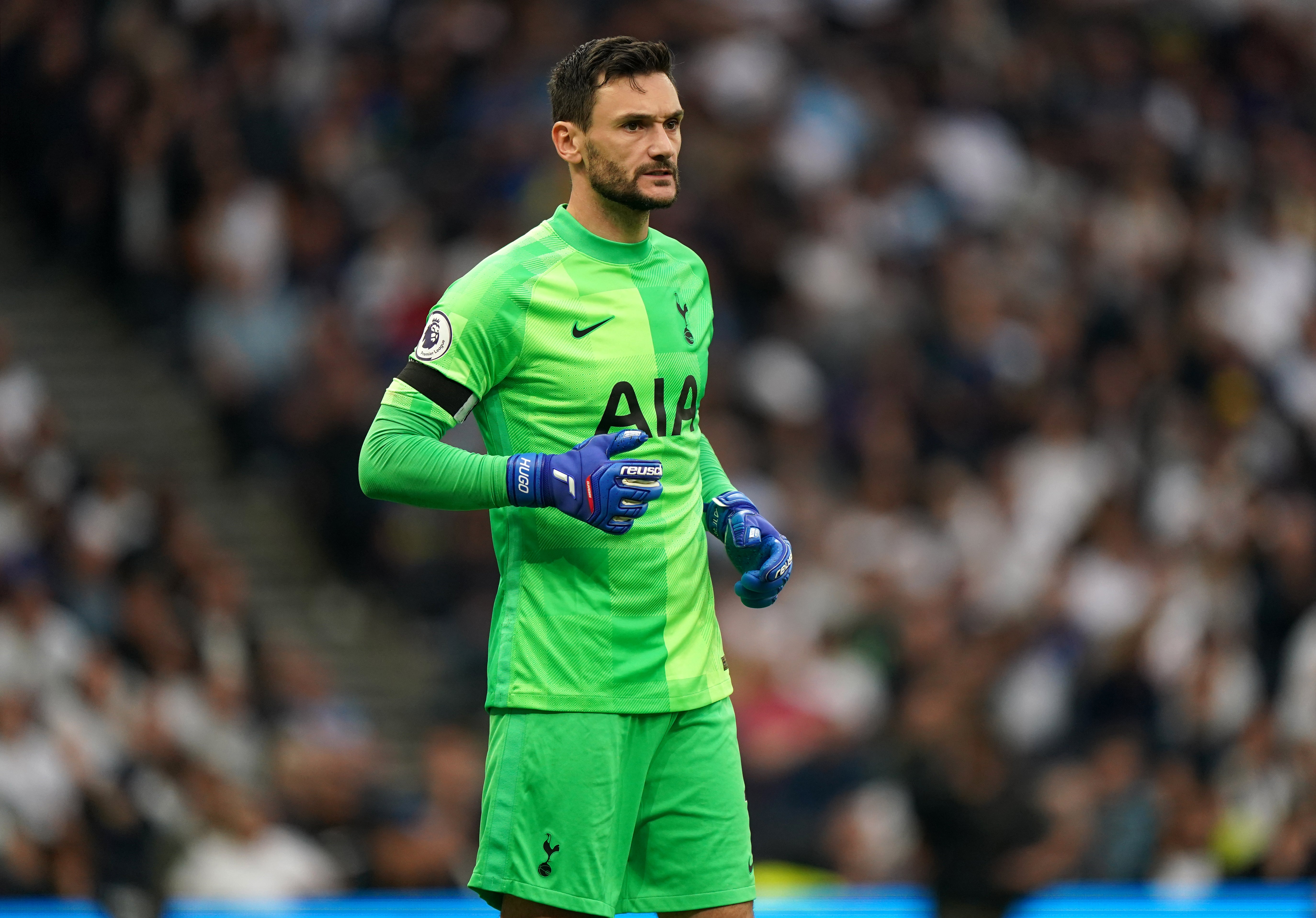 Hugo Lloris was in goal for Tottenham’s defeat at West Ham (Tim Goode/PA)