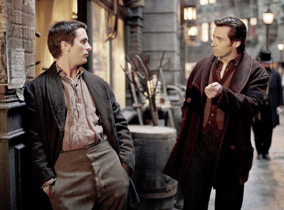 <p>‘The Prestige’ depicts two warring magicians: Alfred Borden (Christian Bale) and Robert Angier (Hugh Jackman) </p>