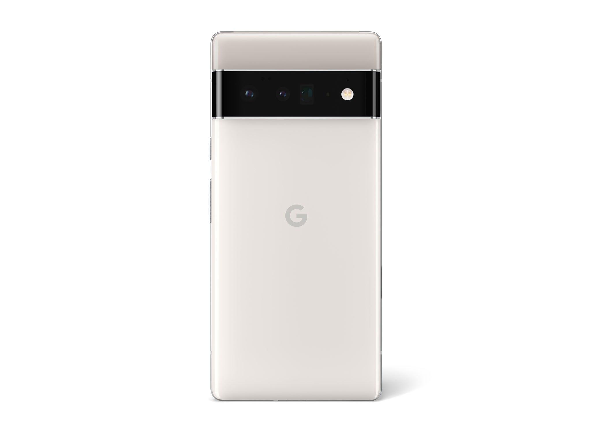 The Pixel 6 pro in “cloudy white”