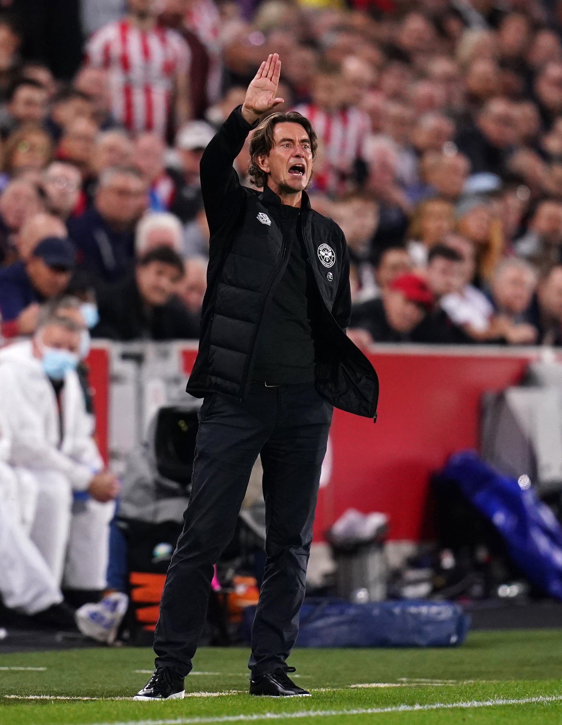 Brentford head coach Thomas Frank was less than impressed by the way his side conceded a second goal against Leicester (John Walton/PA)