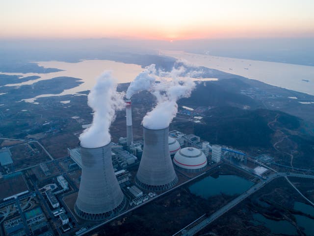 <p>A power station in China. The country has set a net zero target for 2060</p>