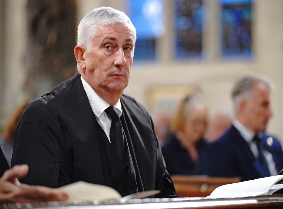 Speaker Sir Lindsay Hoyle