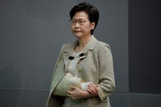 Hong Kong leader Carrie Lam receives letter with blade in mail