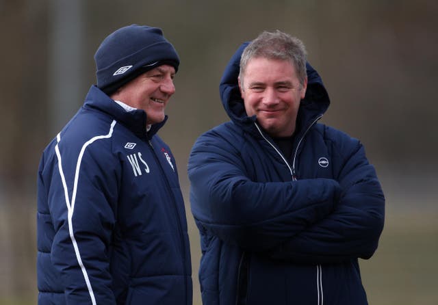 Ally McCoist (right) has spoken of his devastation at Walter Smith’s death (Lynne Cameron/PA)