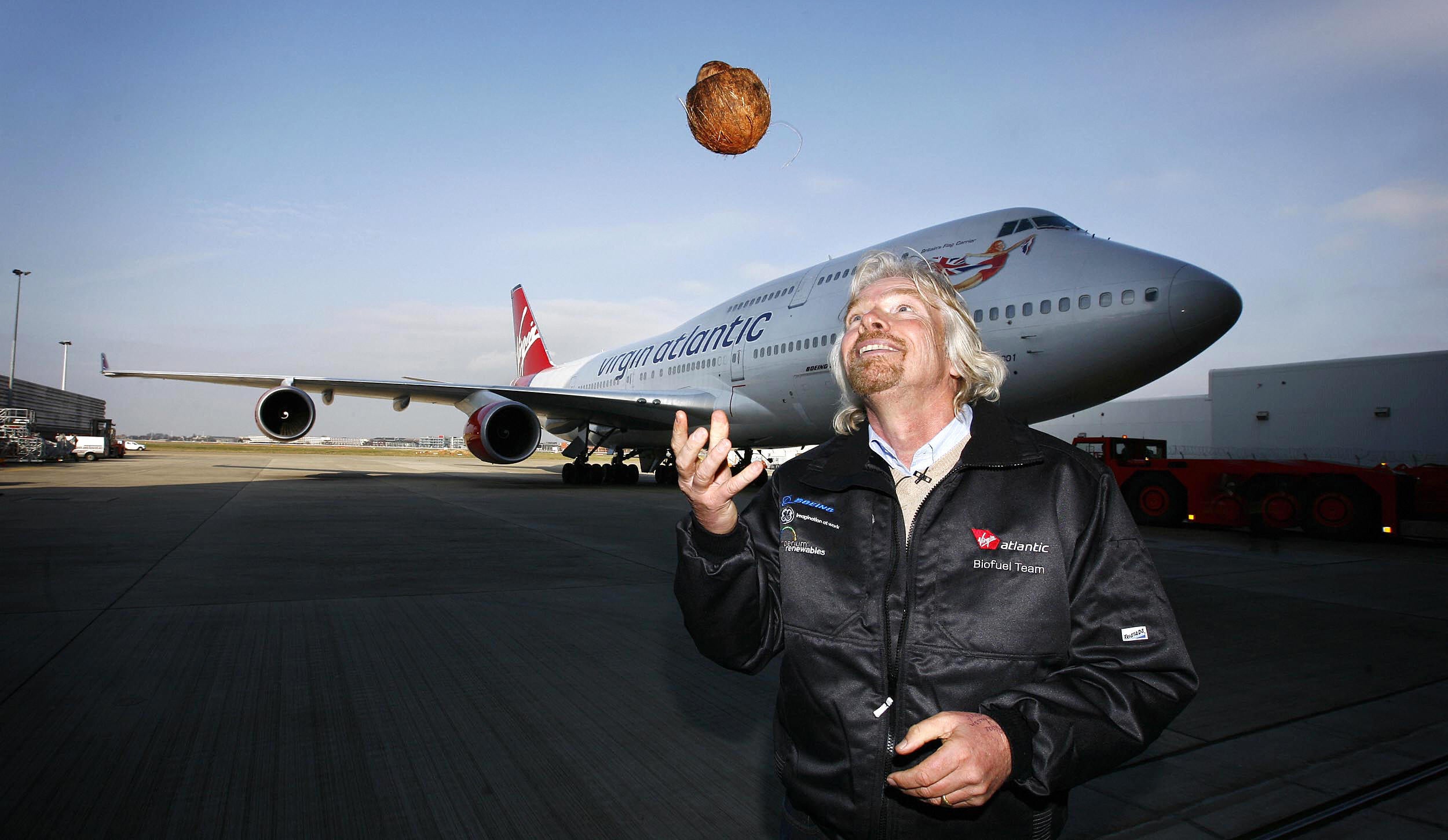 Virgin was the first airline to use sustainable fuel, in 2008