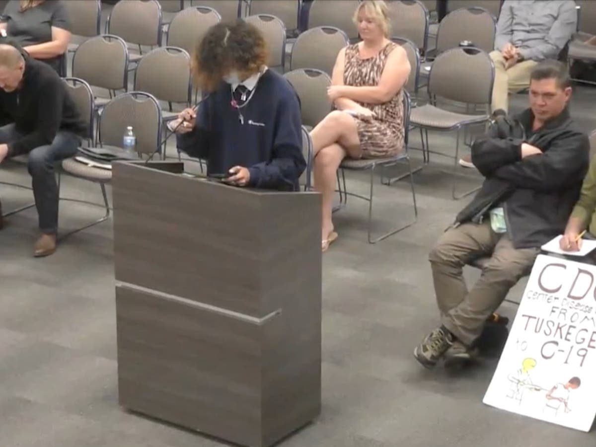 Anti-vaxx parents mock immunocompromised child speaking at school meeting