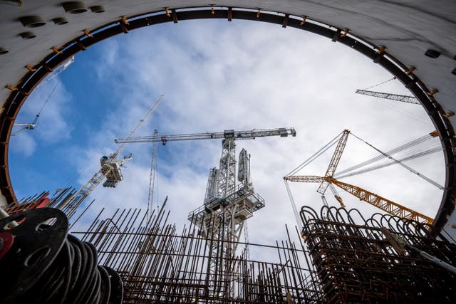 Hinkley Point C is the only large nuclear plant currently being built in Britain. (Ben Birchall/PA)