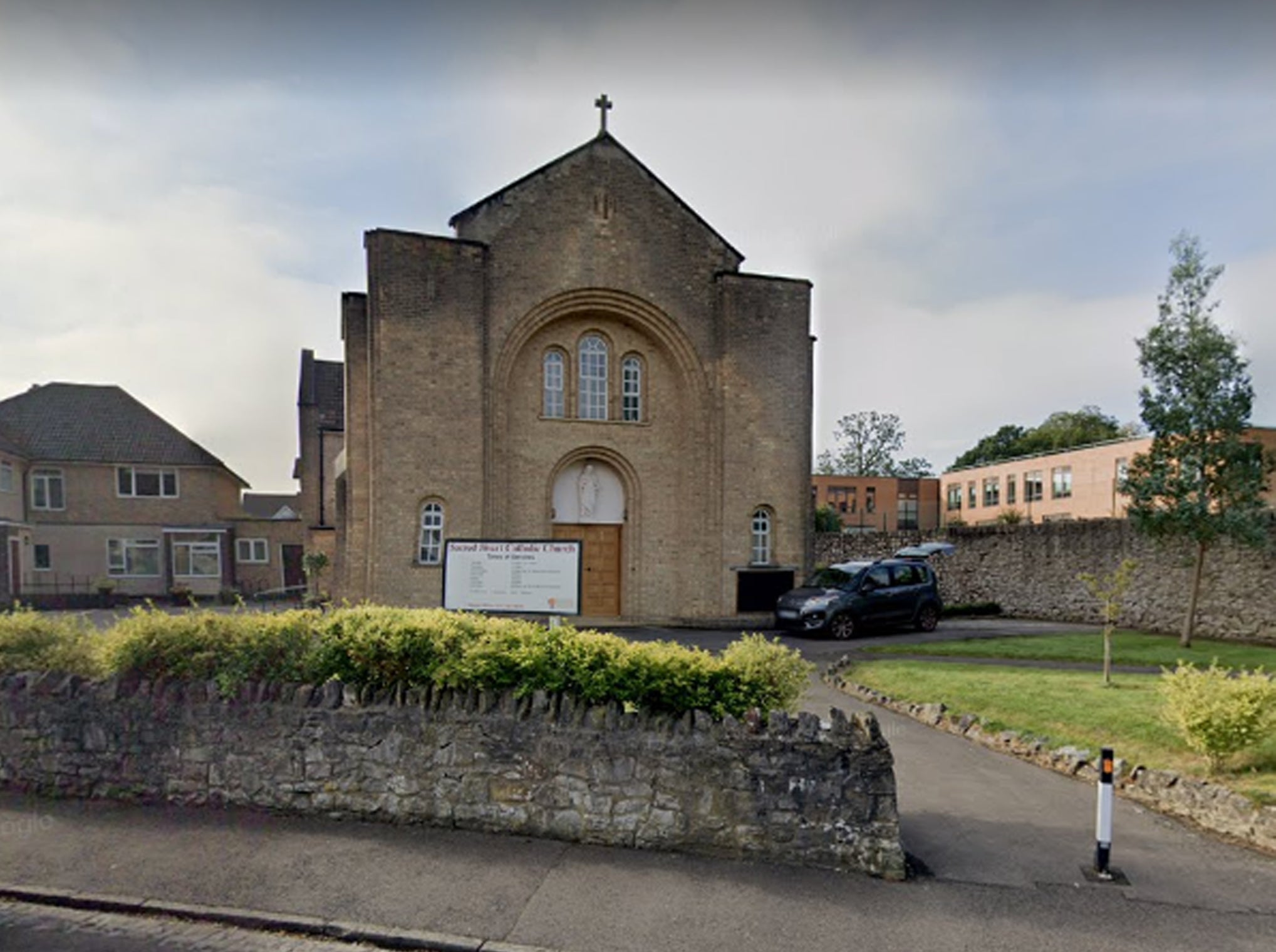 A priest was assaulted on the church grounds of Sacred Heart Church in Westbury-on-Trym, Bristol