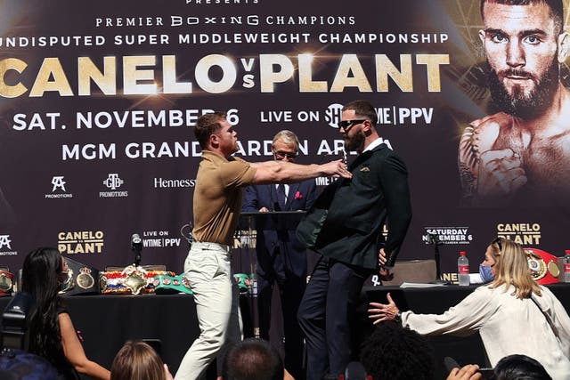 <p>Canelo and Plant will come to blows on November 6 for the undisputed super-middleweight crown</p>