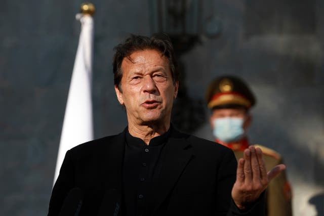 <p>Pakistan prime minister Imran Khan said it was a day of shame for the country </p>