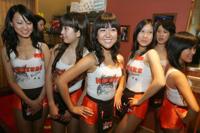 <p>Hooters has expanded around the world - this pic is from China</p>