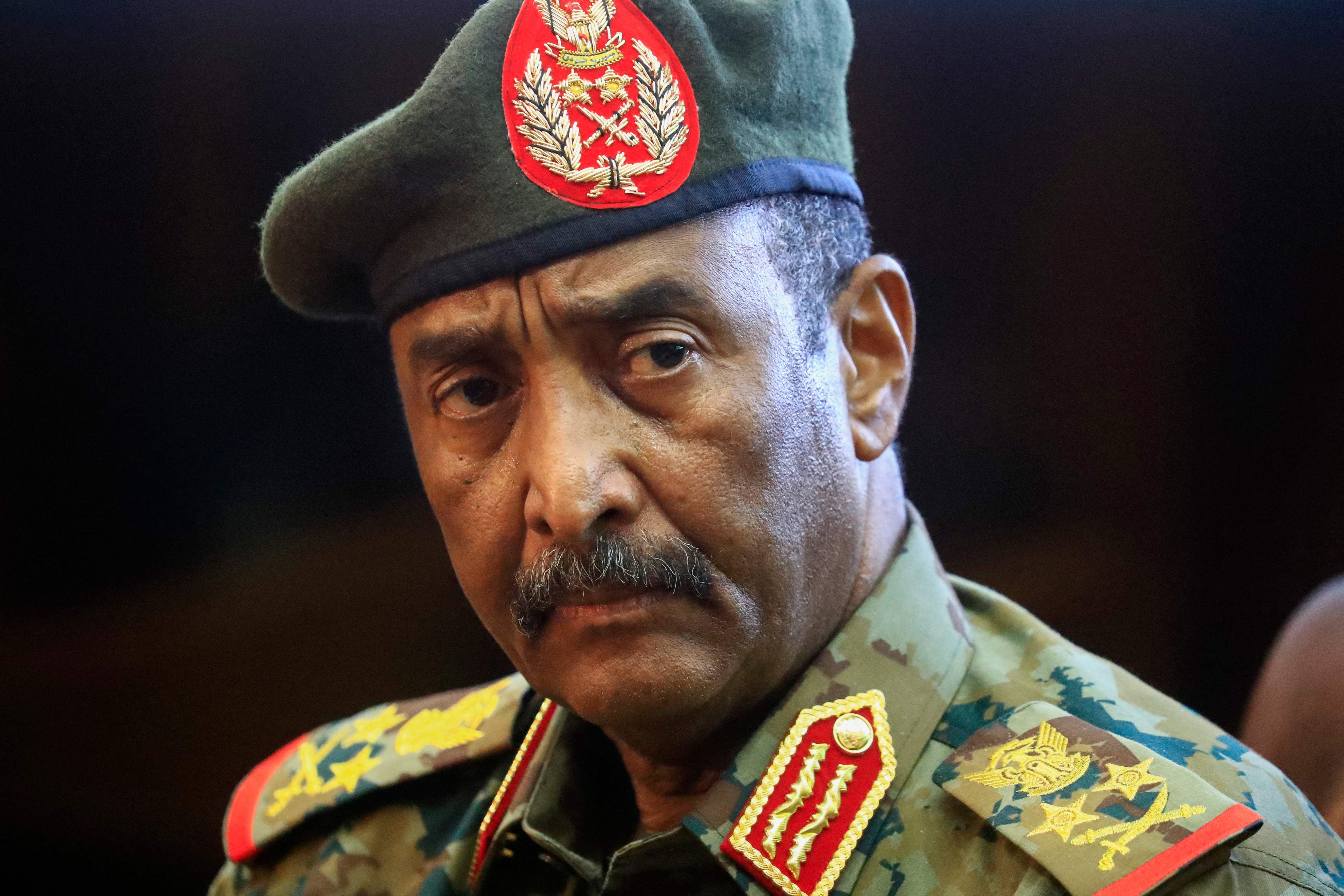 <p>Sudan's top army general Abdel Fattah al-Burhan</p>
