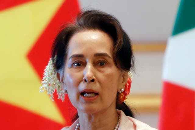 <p>Myanmar’s ousted leader Aung San Suu Kyi</p>