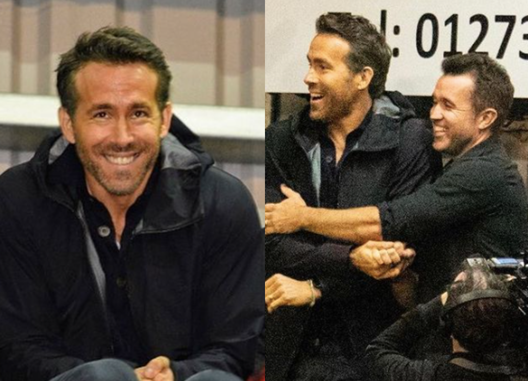Reynolds attended the Wrexham game with co-owner Rob McElhenney