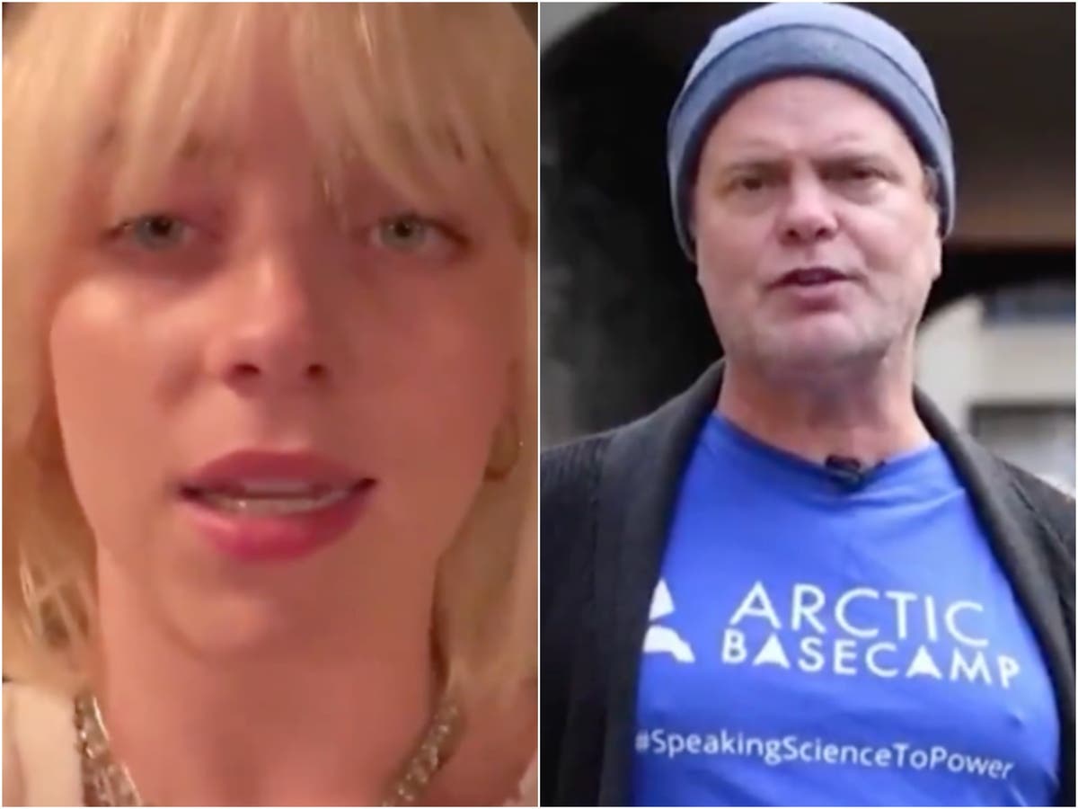Billie Eilish and Rainn Wilson call for &lsquo;urgent action&rsquo; from world leaders ahead of UN Cop26 climate summit
