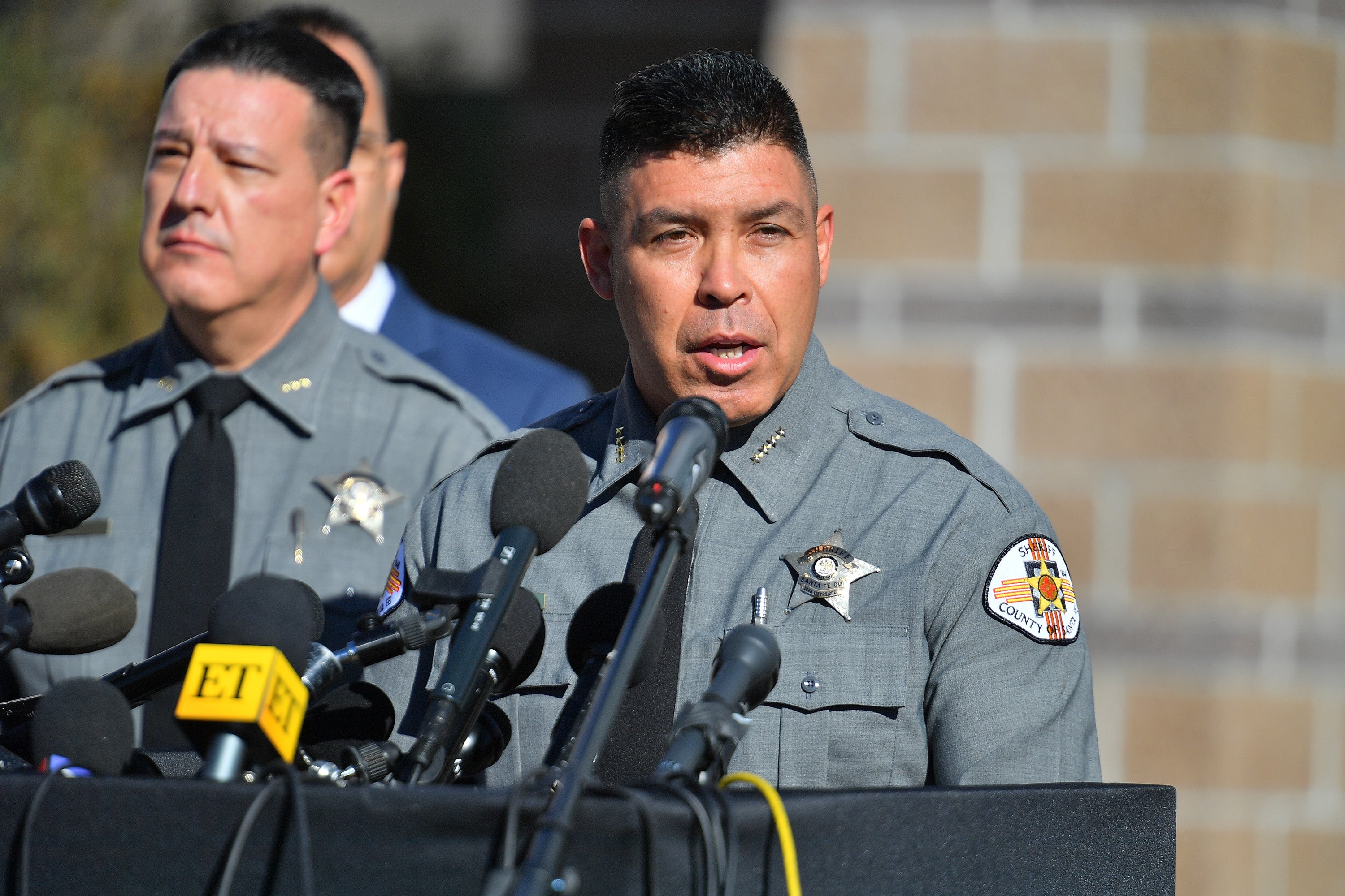 Santa Fe County Sheriff Adan Mendoza offers an update on the Rust shooting investigation on Wednesday