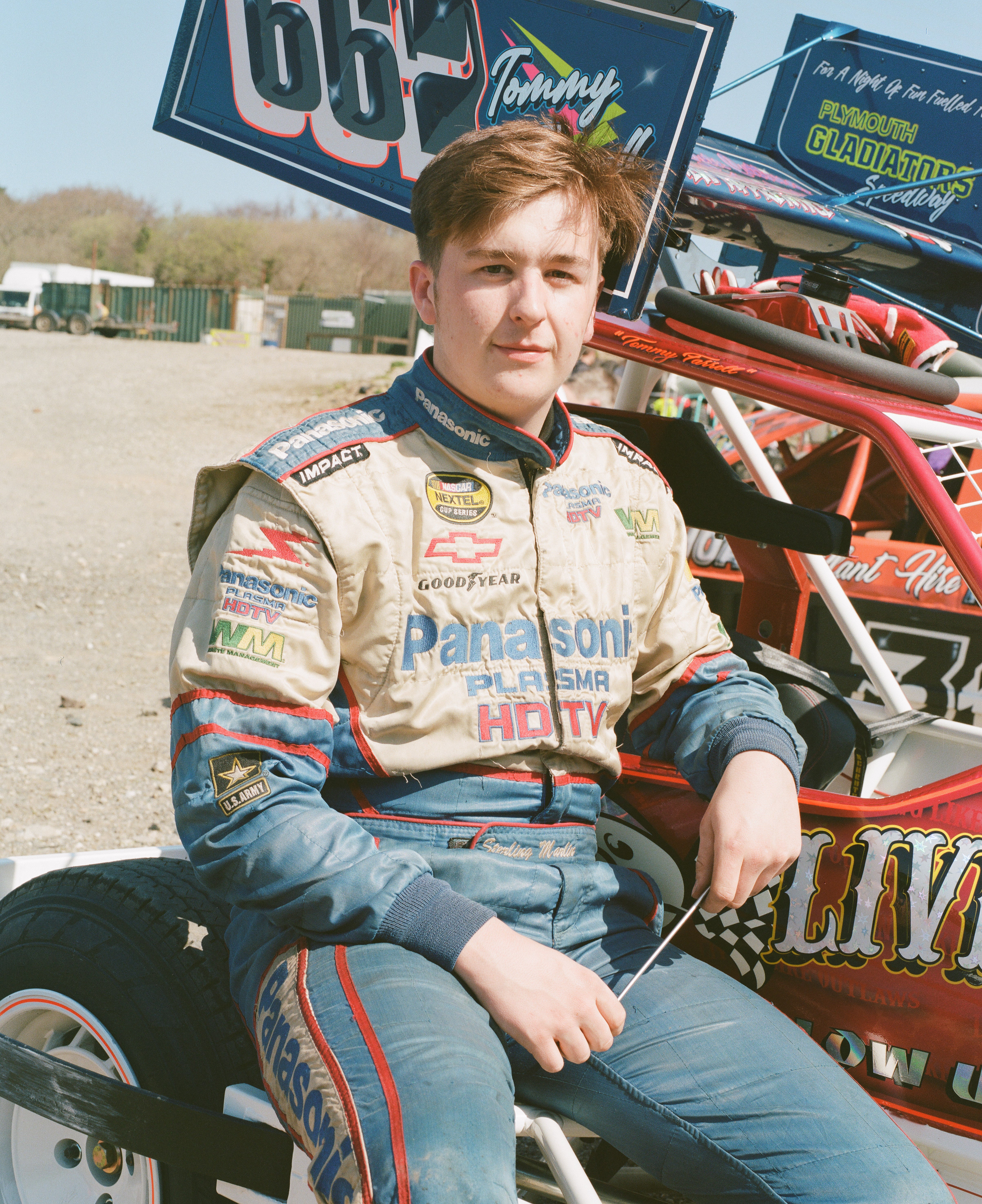 Tommy Farrell, 19, has raced at the track since he was a child