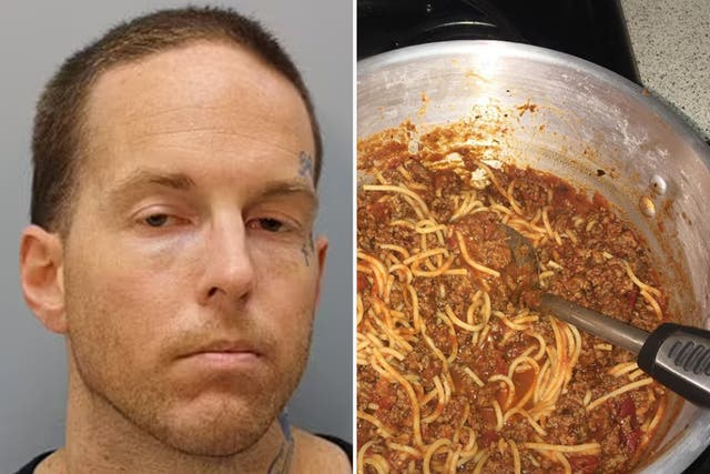 <p>Brian Coulter (pictured in his mugshot left) boasted about food on Instagram while allegedly starving his girlfriend’s children</p>