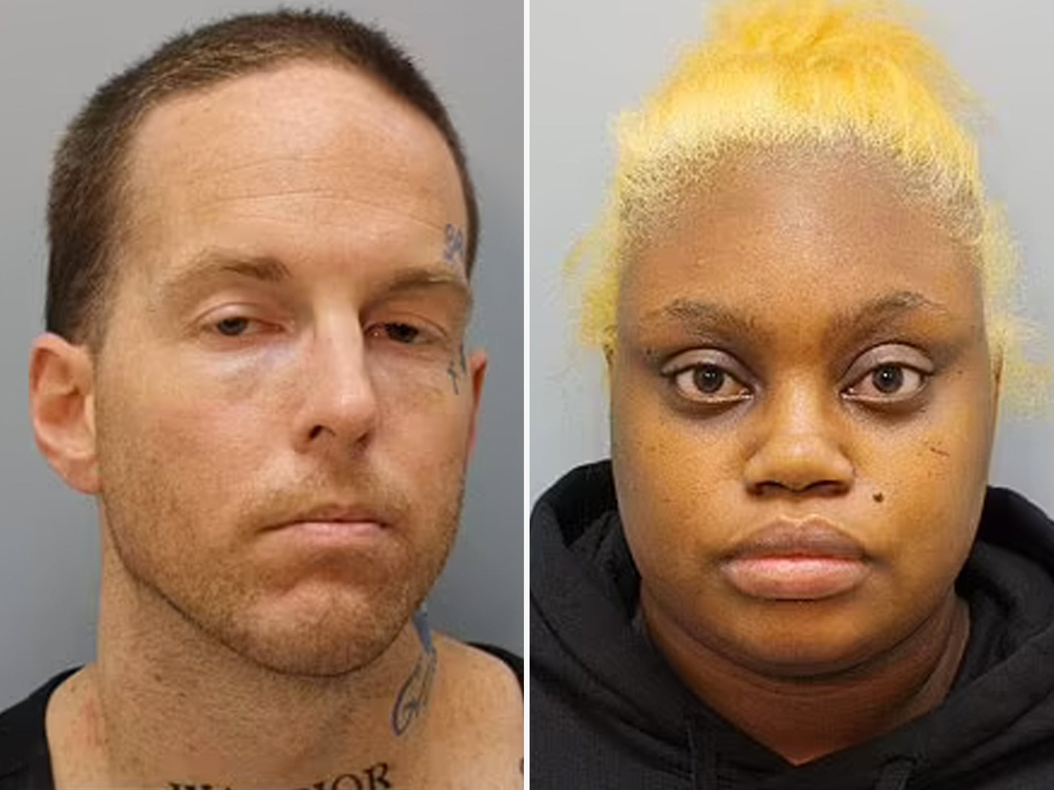 Brian Coulter (left) and Gloria Williams (right) pictured in their mugshots