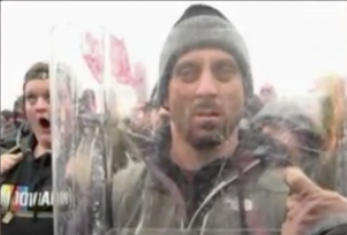 <p>Thomas F Sibick pictured at the Capitol riot on 6 January 2021</p>