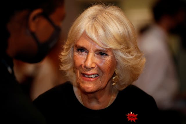 <p>The Duchess of Cornwall pictured at the Shameless! Festival at the Wellcome Collection in London on Wednesday </p>