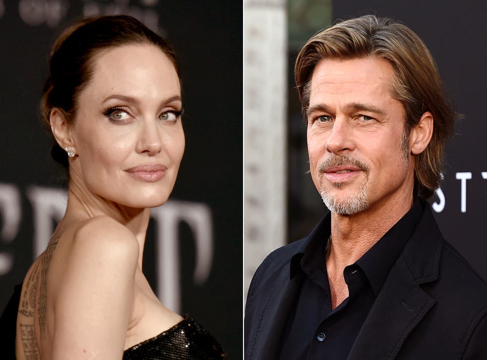 <p>Angelina Jolie and Brad Pitt </p>